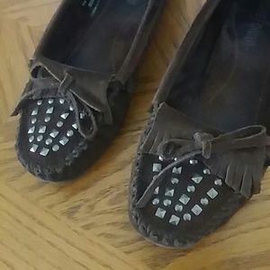 Brown Minnetonka Moccasins